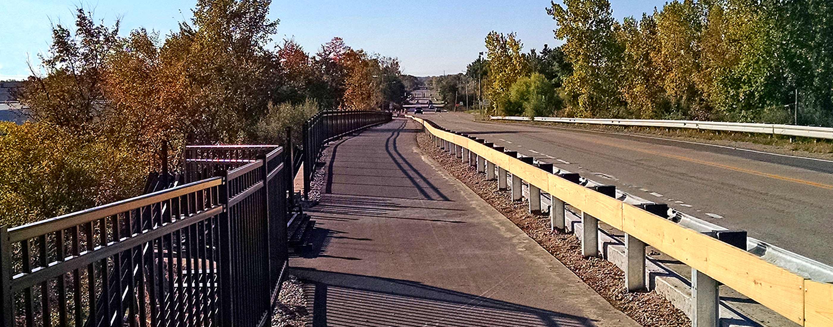 The new Novi Metro Connector Trail, created by OHM Advisors, provides safer traveling pathways for bicyclists and pedestrians.