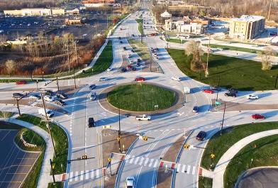 Oakland County, Michigan’s Northwestern Connector Triangle, designed by OHM Advisors.