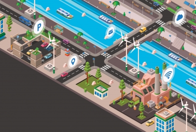 Smart cities use the Internet of Things (IoT) to prevent water quality issues.