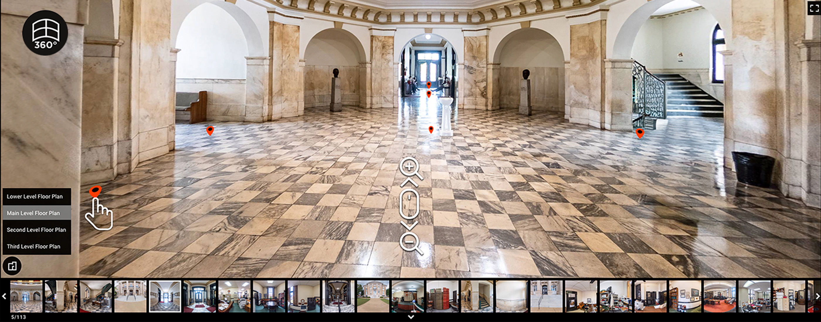 OHM Advisors used laser scanning and 360 photography to capture details of the ornate Gile County Courthouse, which can be viewed online.